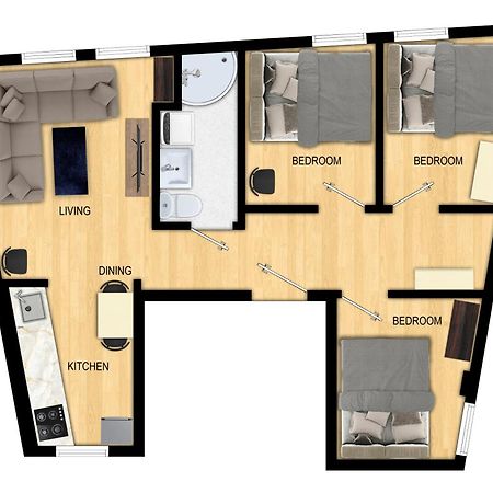 Family Friendly 3Br - Quiet Area - Behind Bryggen Apartment เบอร์เกน ภายนอก รูปภาพ